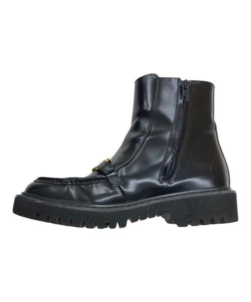 VALENTINO（ヴァレンティノ）VALENTINO (ヴァレンティノ) サイドジップブーツ ブラック サイズ:38 1/2の古着・服飾アイテム