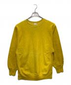 Champion REVERSE WEAVEチャンピオン リバース ウィーブ）の古着「クルーネックスウェット」｜イエロー