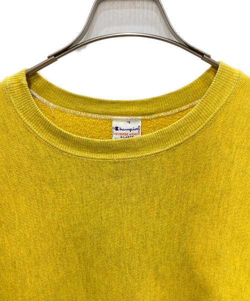 Champion REVERSE WEAVE（チャンピオン リバース ウィーブ）Champion REVERSE WEAVE (チャンピオン リバース ウィーブ) クルーネックスウェット イエロー サイズ:XLの古着・服飾アイテム
