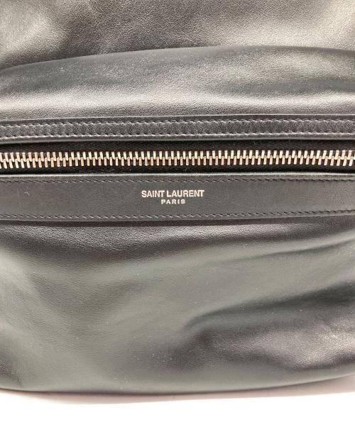 Saint Laurent Paris（サンローランパリ）Saint Laurent Paris (サンローランパリ) CITY レザー切り替えリュック ブラックの古着・服飾アイテム