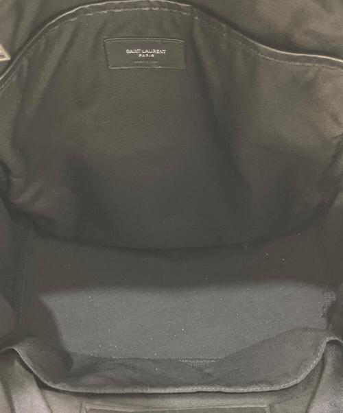Saint Laurent Paris（サンローランパリ）Saint Laurent Paris (サンローランパリ) CITY レザー切り替えリュック ブラックの古着・服飾アイテム