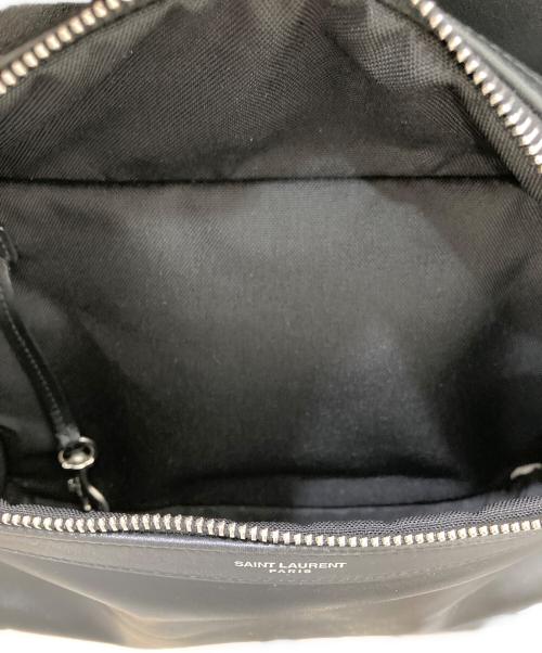Saint Laurent Paris（サンローランパリ）Saint Laurent Paris (サンローランパリ) CITY レザー切り替えリュック ブラックの古着・服飾アイテム