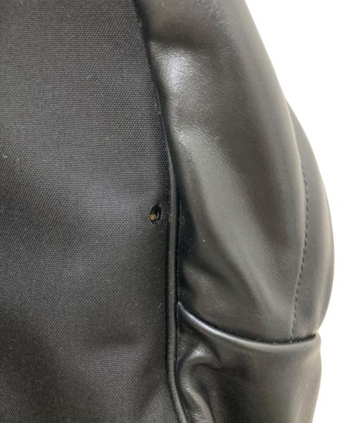 Saint Laurent Paris（サンローランパリ）Saint Laurent Paris (サンローランパリ) CITY レザー切り替えリュック ブラックの古着・服飾アイテム