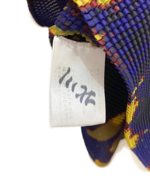 me ISSEY MIYAKE（ミーイッセイ ミヤケ）me ISSEY MIYAKE (ミーイッセイ ミヤケ) タイダイ柄プリーツカットソー ネイビー サイズ:FREEの古着・服飾アイテム