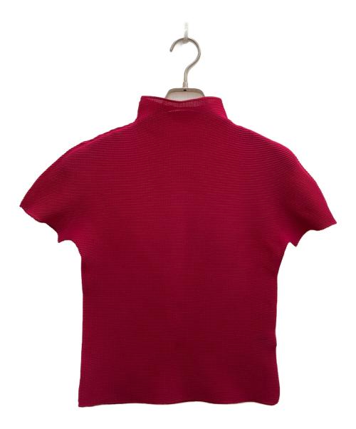 me ISSEY MIYAKE（ミーイッセイ ミヤケ）me ISSEY MIYAKE (ミーイッセイ ミヤケ) プリーツカットソー ピンク サイズ:FREEの古着・服飾アイテム