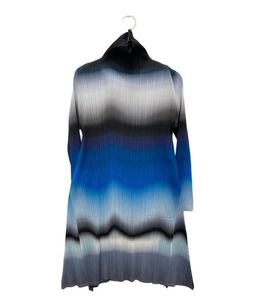PLEATS PLEASE（プリーツプリーズ）PLEATS PLEASE (プリーツプリーズ) グラデーションプリーツワンピース ブルー サイズ:4の古着・服飾アイテム