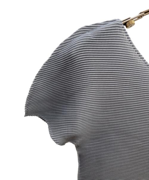me ISSEY MIYAKE（ミーイッセイ ミヤケ）me ISSEY MIYAKE (ミーイッセイ ミヤケ) プリーツカットソー グレー サイズ:FREEの古着・服飾アイテム