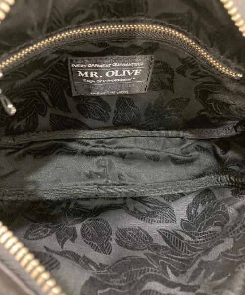 MR.OLIVE（ミスターオリーブ）MR.OLIVE (ミスターオリーブ) レザーショルダーバッグ ブラック サイズ:-の古着・服飾アイテム