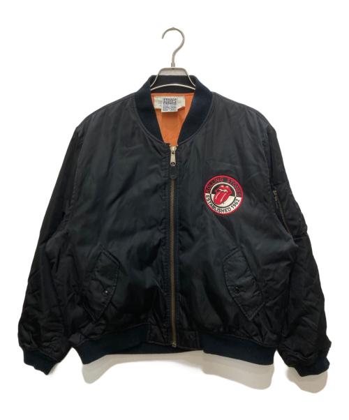 THE ROLLING STONES（ザ ローリングストーンズ）THE ROLLING STONES (ザ ローリングストーンズ) ツアージャケット ブラック サイズ:Mの古着・服飾アイテム