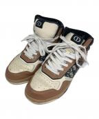 Diorディオール）の古着「Dior Homme B27 LT CALF OBLIQUE JAC　ハイカットスニーカー」｜ブラウン