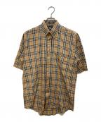 Burberry'sバーバリーズ）の古着「ノバチェック半袖シャツ」｜ベージュ