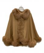 SAGA FURSサガファーズ）の古着「カシミヤポンチョ」｜ブラウン