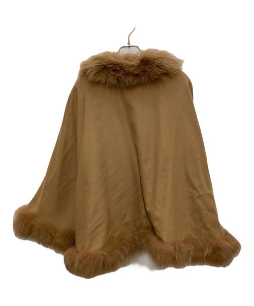 SAGA FURS（サガファーズ）SAGA FURS (サガファーズ) カシミヤポンチョ ブラウン サイズ:M-Lの古着・服飾アイテム