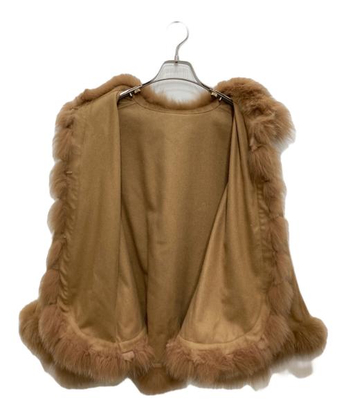 SAGA FURS（サガファーズ）SAGA FURS (サガファーズ) カシミヤポンチョ ブラウン サイズ:M-Lの古着・服飾アイテム