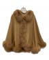 SAGA FURS（サガファーズ）の古着「カシミヤポンチョ」｜ブラウン