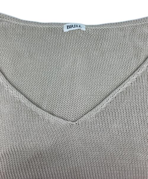 BRILL（ブリル）BRILL (ブリル) コットンニット ベージュ サイズ:Freeの古着・服飾アイテム
