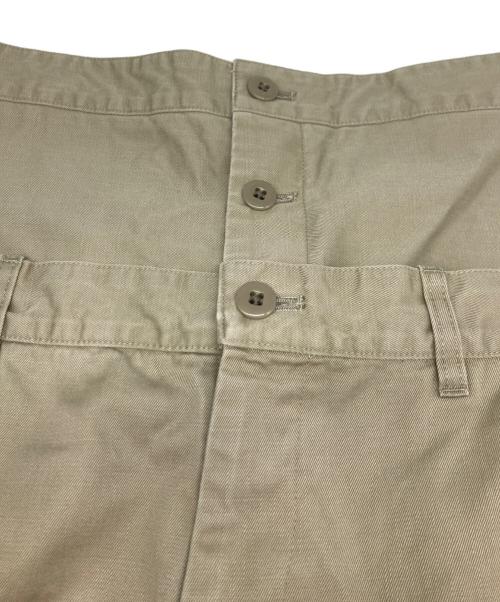 BRILL（ブリル）BRILL (ブリル) ダブルウエスト ワイドパンツ ベージュ サイズ:36の古着・服飾アイテム