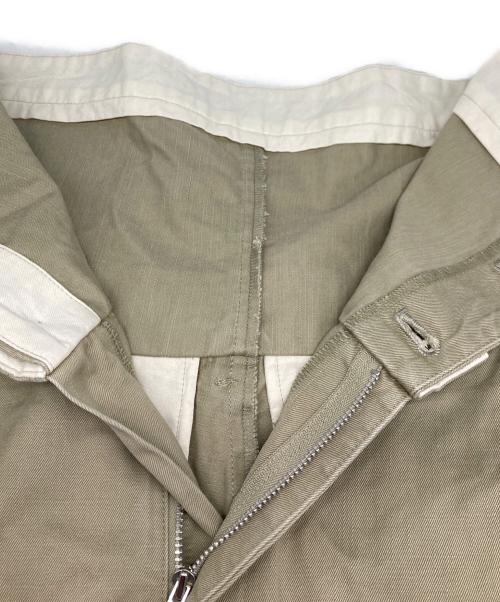 BRILL（ブリル）BRILL (ブリル) ダブルウエスト ワイドパンツ ベージュ サイズ:36の古着・服飾アイテム
