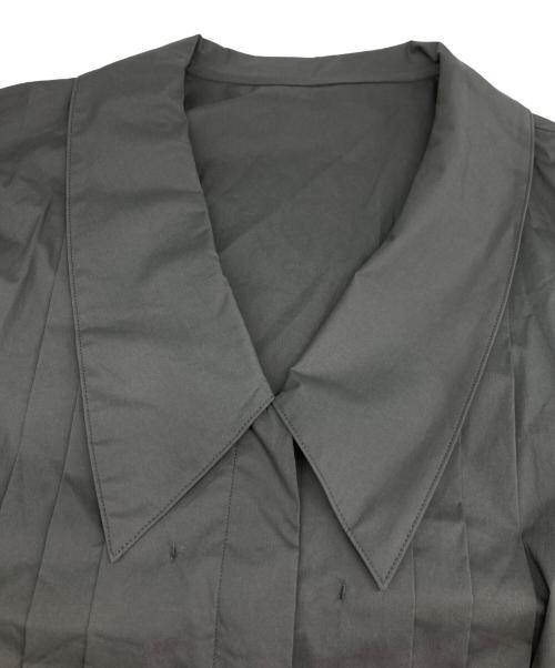 BRILL（ブリル）BRILL (ブリル) ギャザーシャツジャケット ブラウン サイズ:Freeの古着・服飾アイテム