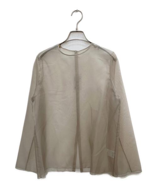 BRILL（ブリル）BRILL (ブリル) オーガンジートップス ベージュ サイズ:FREE 未使用品の古着・服飾アイテム