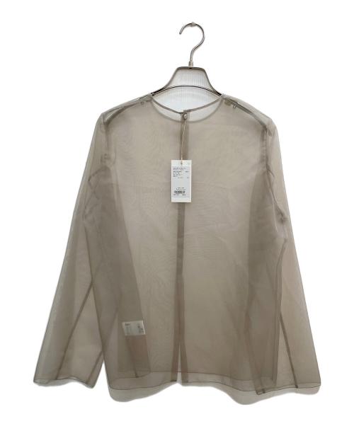 BRILL（ブリル）BRILL (ブリル) オーガンジートップス ベージュ サイズ:FREE 未使用品の古着・服飾アイテム