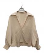 Plageプラージュ）の古着「GEORGETTE SKIPPER ブラウス」｜ベージュ