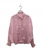 Plageプラージュ）の古着「Linen Short シャツ」｜ピンク