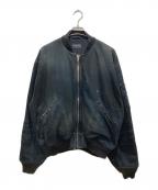 BALENCIAGAバレンシアガ）の古着「デニムボンバーブルゾン」｜ブラック