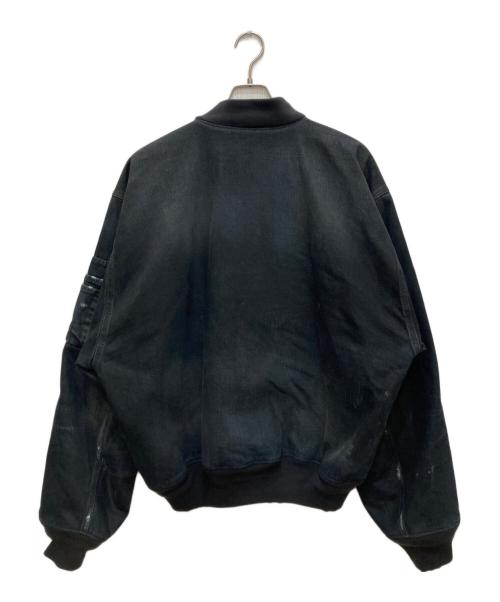 BALENCIAGA（バレンシアガ）BALENCIAGA (バレンシアガ) デニムボンバーブルゾン ブラック サイズ:Sの古着・服飾アイテム