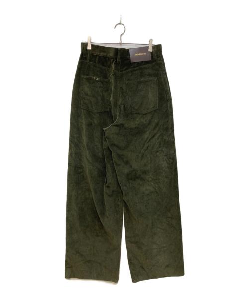 J.W.ANDERSON（ジェイダブリューアンダーソン）J.W.ANDERSON (ジェイダブリューアンダーソン) Single Pleat Corduroy Pants グリーン サイズ:46 未使用品の古着・服飾アイテム