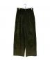 J.W.ANDERSON（ジェイダブリューアンダーソン）の古着「Single Pleat Corduroy Pants」｜グリーン