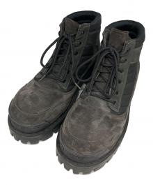 BALENCIAGA（バレンシアガ）の古着「Combat Strike ローブーツ」｜ブラック×ブラウン