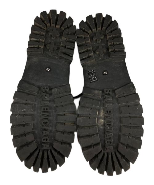 BALENCIAGA（バレンシアガ）BALENCIAGA (バレンシアガ) Combat Strike ローブーツ ブラック×ブラウン サイズ:39の古着・服飾アイテム