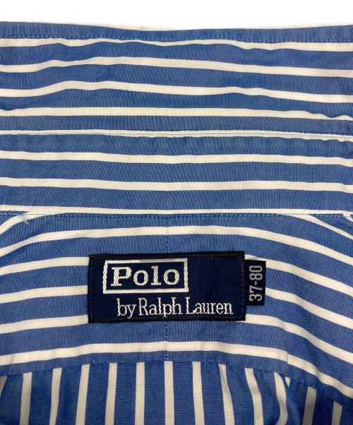 POLO RALPH LAUREN（ポロ・ラルフローレン）POLO RALPH LAUREN (ポロ・ラルフローレン) ストライプシャツ ブルー サイズ:SIZE 37-80の古着・服飾アイテム