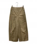 nagonstansナゴンスタンス）の古着「oval wide pants」｜ブラウン