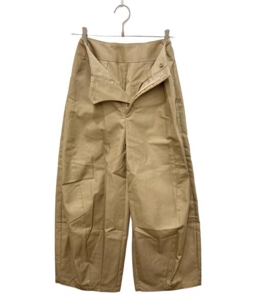 nagonstans（ナゴンスタンス）nagonstans (ナゴンスタンス) oval wide pants ブラウン サイズ:SMALLの古着・服飾アイテム