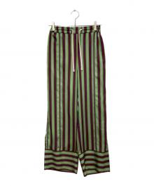 OMMO（オーエムエムオー）の古着「MULTI STRIPE PT」｜グリーン
