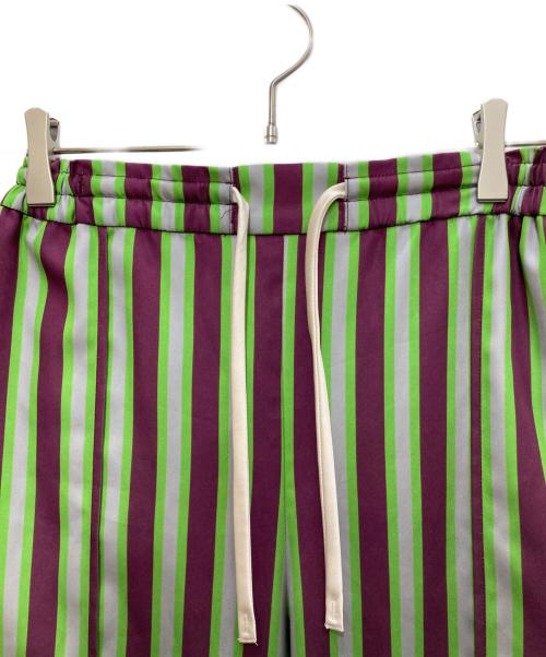 OMMO（オーエムエムオー）OMMO (オーエムエムオー) MULTI STRIPE PT グリーン サイズ:36の古着・服飾アイテム