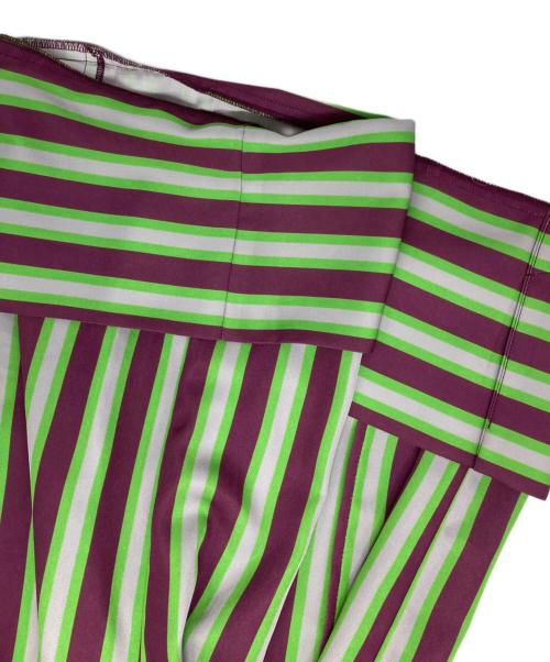 OMMO（オーエムエムオー）OMMO (オーエムエムオー) MULTI STRIPE PT グリーン サイズ:36の古着・服飾アイテム