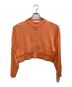 ENFOLD（エンフォルド）の古着「LAYERED-LIKE-HEM CARDIGAN」｜オレンジ