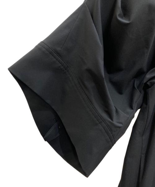 nagonstans（ナゴンスタンス）nagonstans (ナゴンスタンス) Tuck Drape Shirt Dress ブラック サイズ:Ｍの古着・服飾アイテム
