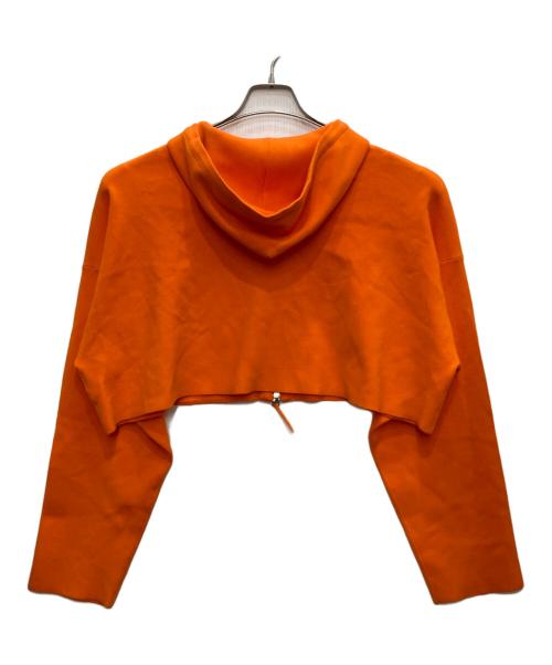 ENFOLD（エンフォルド）ENFOLD (エンフォルド) KNIT HOODIE オレンジ サイズ:38の古着・服飾アイテム
