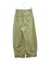 MAISON SPECIAL (メゾンスペシャル) Tuck Cocoon Color Pants 黄緑 サイズ:36：8000円