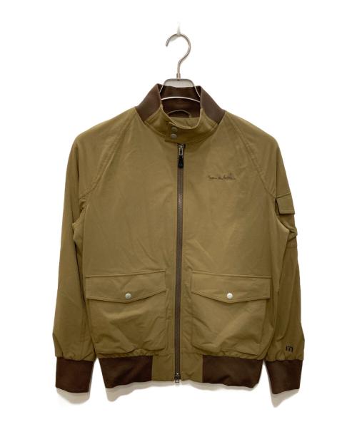 TravisMathew（トラヴィスマシュー）TravisMathew (トラヴィスマシュー) ナイロンジップジャケット ベージュ サイズ:Lの古着・服飾アイテム