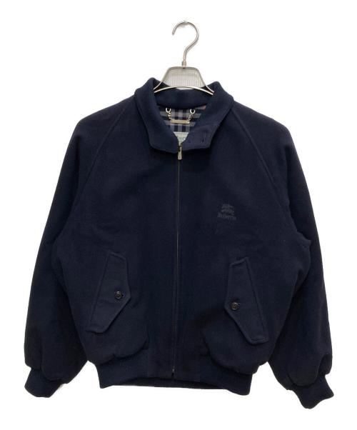 Burberry's（バーバリーズ）Burberry's (バーバリーズ) 裏ノバチェックウールハリントンジャケット ネイビー サイズ:Mの古着・服飾アイテム