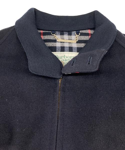 Burberry's（バーバリーズ）Burberry's (バーバリーズ) 裏ノバチェックウールハリントンジャケット ネイビー サイズ:Mの古着・服飾アイテム