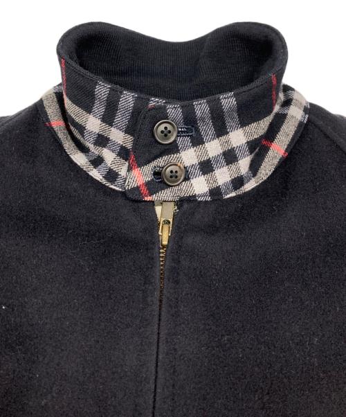 Burberry's（バーバリーズ）Burberry's (バーバリーズ) 裏ノバチェックウールハリントンジャケット ネイビー サイズ:Mの古着・服飾アイテム