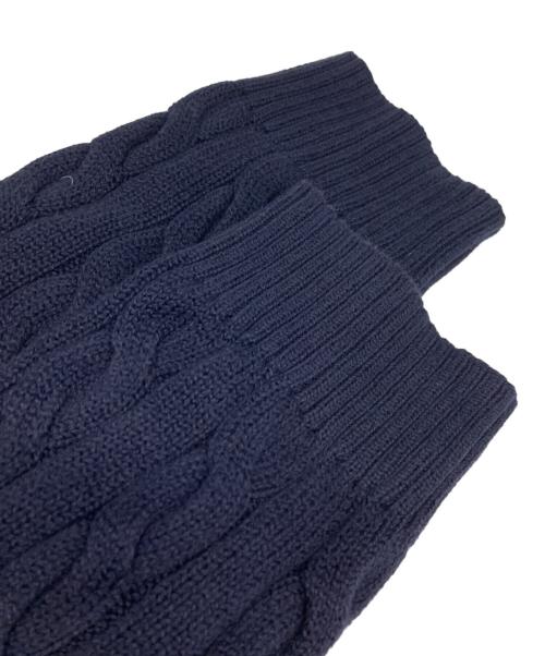 POLO RALPH LAUREN（ポロ・ラルフローレン）POLO RALPH LAUREN (ポロ・ラルフローレン) コットンケーブルニット ネイビー サイズ:XXLの古着・服飾アイテム