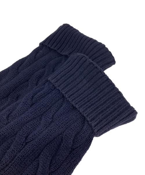 POLO RALPH LAUREN（ポロ・ラルフローレン）POLO RALPH LAUREN (ポロ・ラルフローレン) コットンケーブルニット ネイビー サイズ:XXLの古着・服飾アイテム
