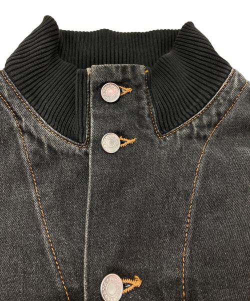 DOLCE & GABBANA（ドルチェ＆ガッバーナ）DOLCE & GABBANA (ドルチェ＆ガッバーナ) ウォッシュド加工デニムジャケット ブラック サイズ:46の古着・服飾アイテム